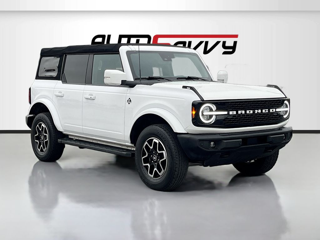 2022 Ford Bronco Outer Banks White at DeMontrond Ford