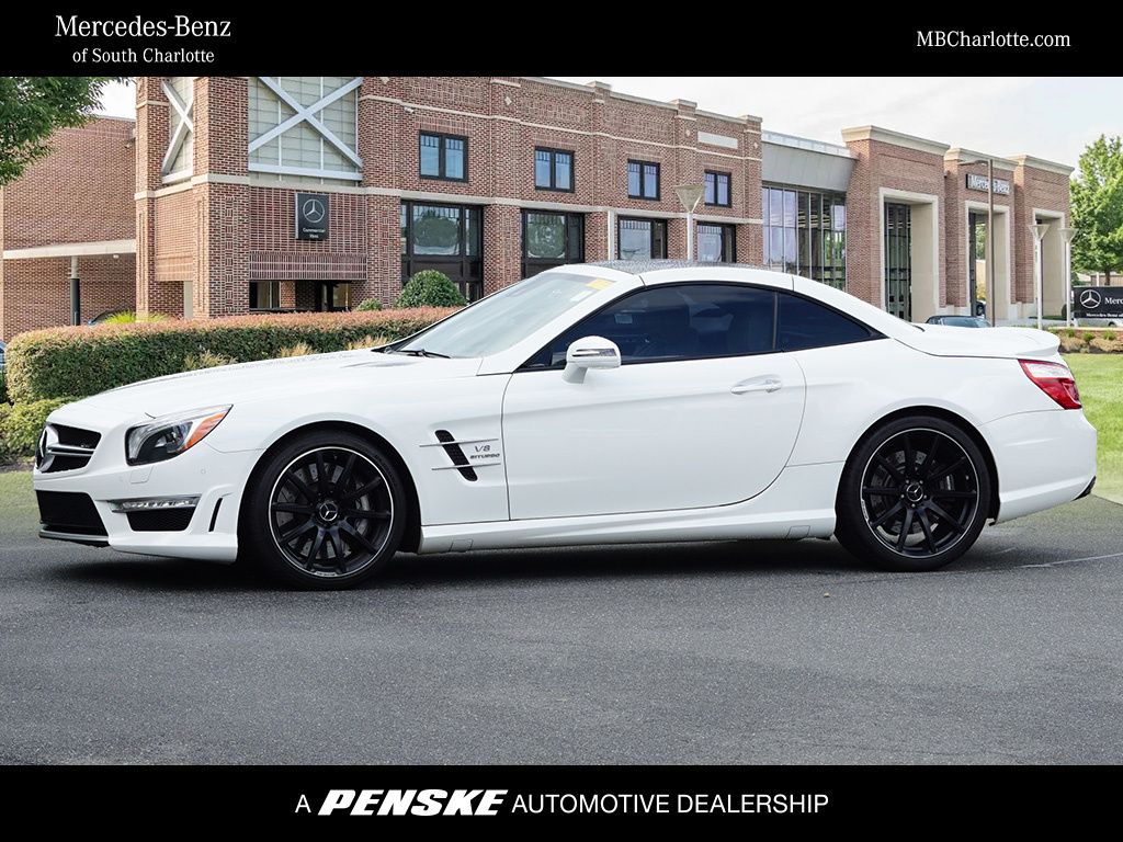 Polar White 2014 Mercedes-Benz SL-Class Convertible Rear-Wheel Drive 7-Speed Automatic
