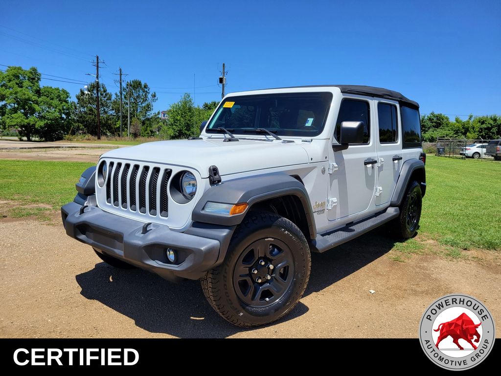 Bright White Clearcoat 2018 Jeep Wrangler Unlimited Sport 4WD SUV / Crossover Four-Wheel Drive 8-Speed Automatic