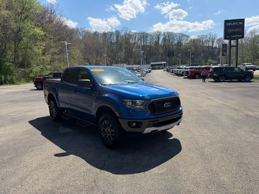 Lightning Blue Metallic 2020 Ford Ranger Pickup Truck Four-Wheel Drive Automatic