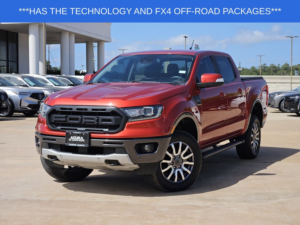 Hot Pepper Red Metallic Tinted Clearcoat 2019 Ford Ranger Pickup Truck Four-Wheel Drive Automatic