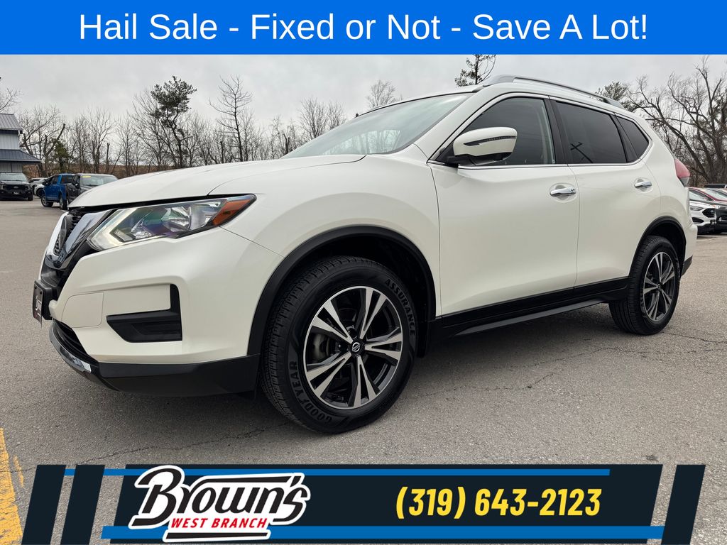 Pearl White Tricoat 2019 Nissan Rogue SV AWD SUV / Crossover All-Wheel Drive Continuously Variable Transmission
