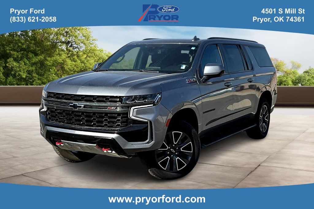 Gray (Satin Steel Metallic) 2021 Chevrolet Suburban Z71 4WD SUV / Crossover Four-Wheel Drive