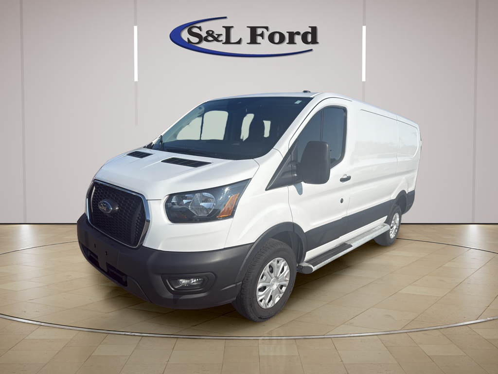 Oxford White 2025 Ford Transit Cargo Van Rear-Wheel Drive