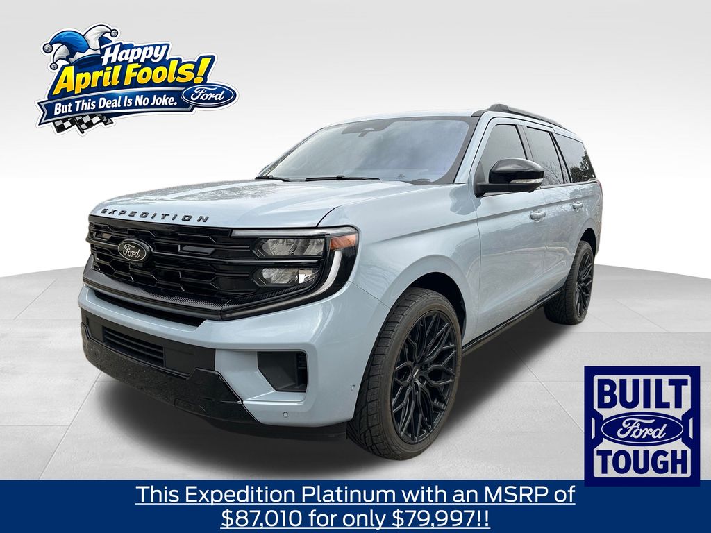 Glacier Gray Metallic TriCoat 2025 Ford Expedition Platinum 4WD SUV / Crossover Four-Wheel Drive Automatic