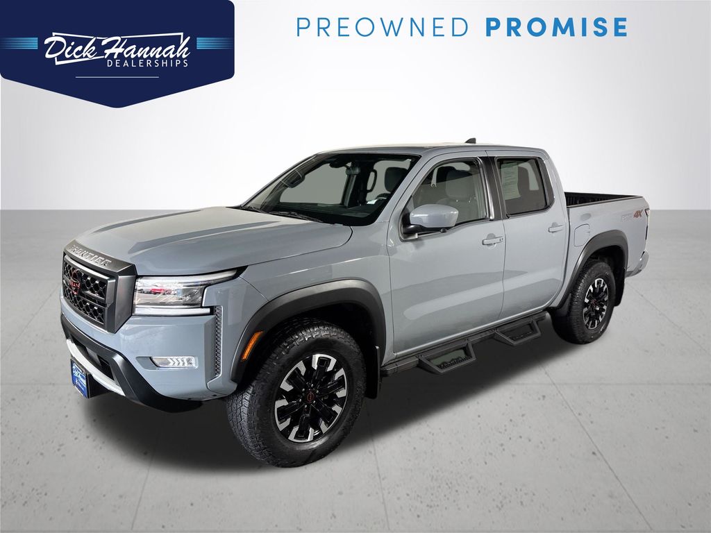 Boulder Gray Pearl 2023 Nissan Frontier Pickup Truck Four-Wheel Drive 9-Speed Automatic
