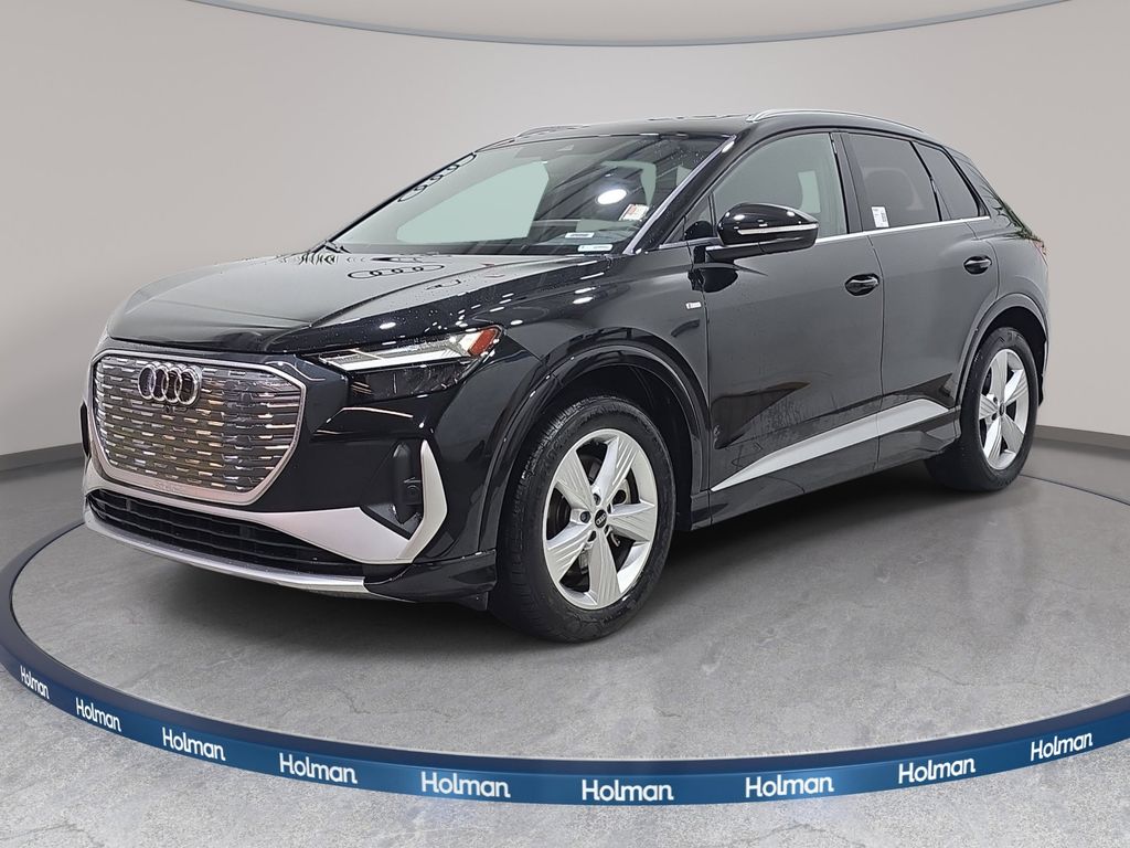Mythos Black Metallic 2024 Audi Q4 e-tron quattro Premium 55 SUV / Crossover All-Wheel Drive Automatic