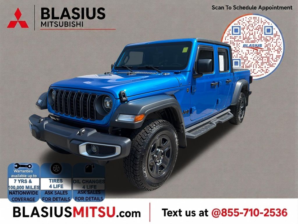 Hydro Blue Pearlcoat 2024 Jeep Gladiator Pickup Truck Four-Wheel Drive 8-Speed Automatic