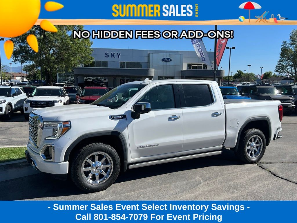White Frost Tricoat 2021 GMC Sierra 1500 Pickup Truck Four-Wheel Drive Automatic