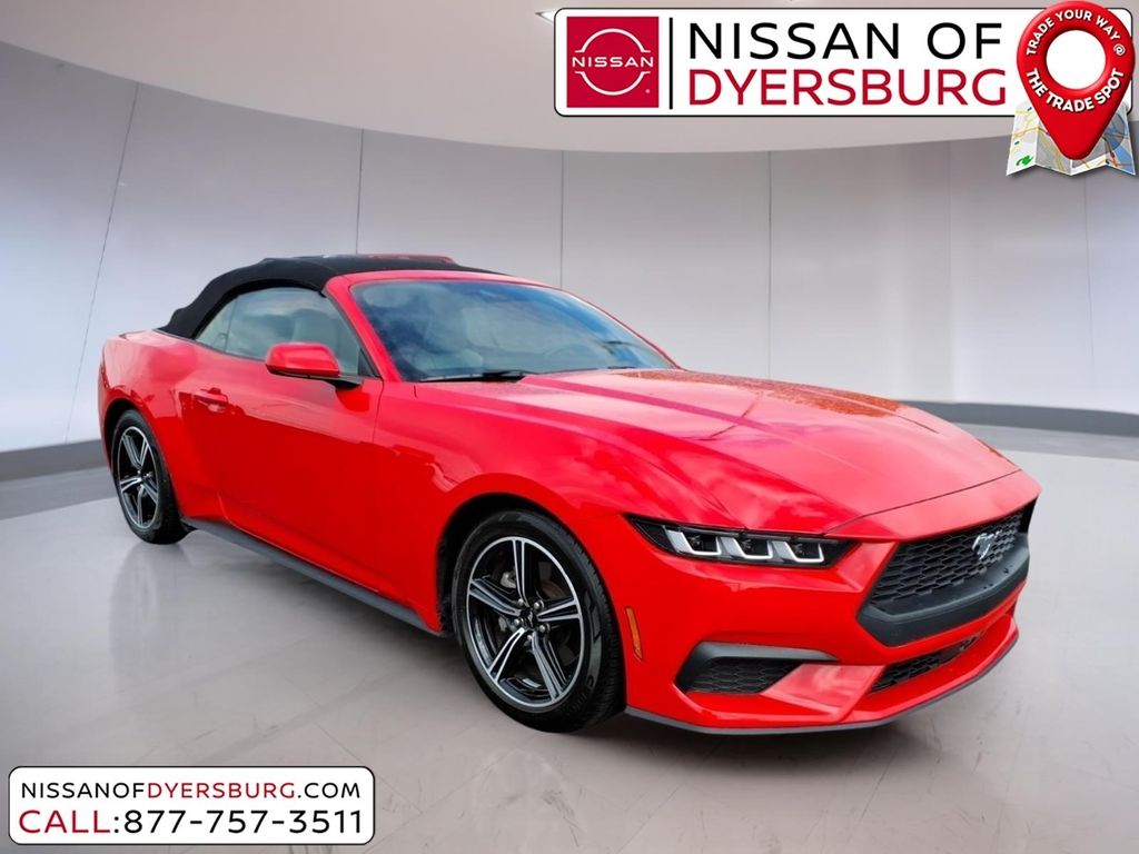 Race Red 2024 Ford Mustang EcoBoost Premium Convertible RWD Convertible Rear-Wheel Drive Automatic