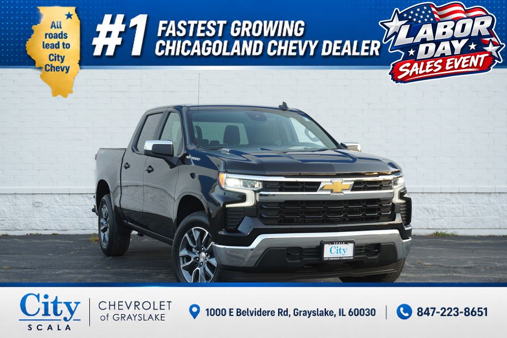 Black 2026 Chevrolet Silverado 1500 Pickup Truck Four-Wheel Drive 8-Speed Automatic