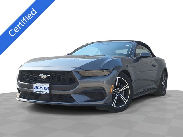 Carbonized Gray Metallic 2025 Ford Mustang EcoBoost Premium Convertible RWD Convertible Rear-Wheel Drive Automatic