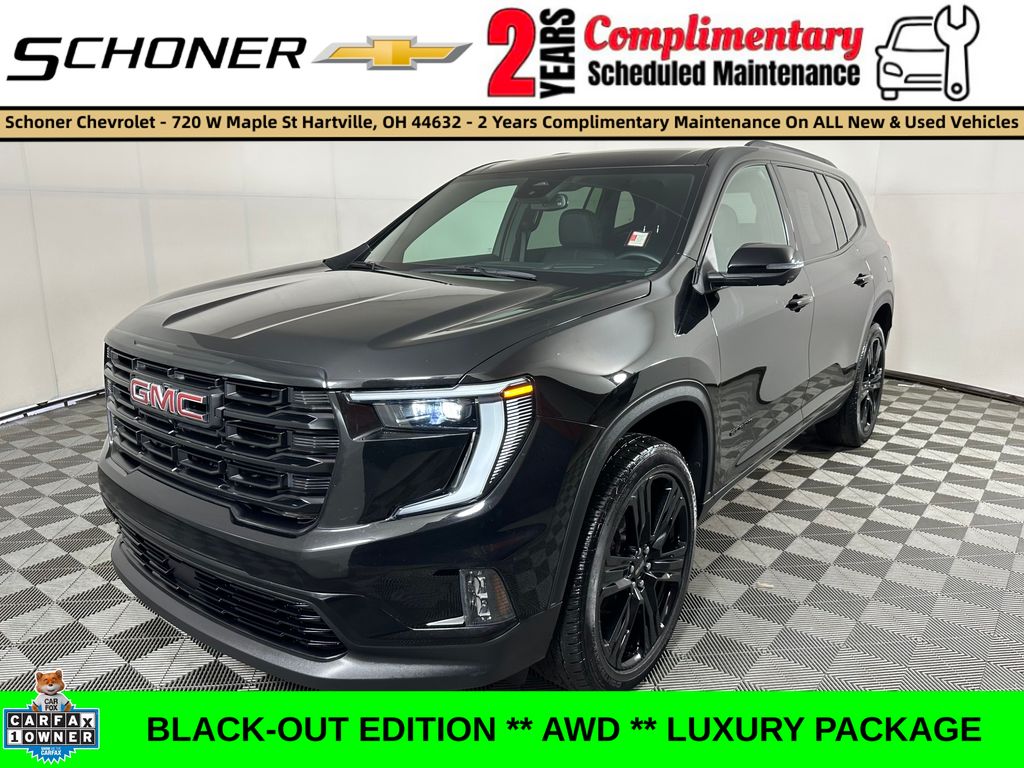 Black (Ebony Twilight Metallic) 2024 GMC Acadia SUV / Crossover Four-Wheel Drive 8-Speed Automatic
