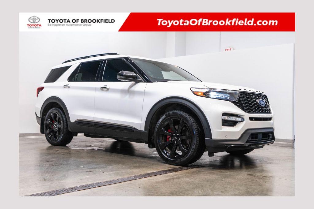 White Metallic 2020 Ford Explorer SUV / Crossover All-Wheel Drive Automatic