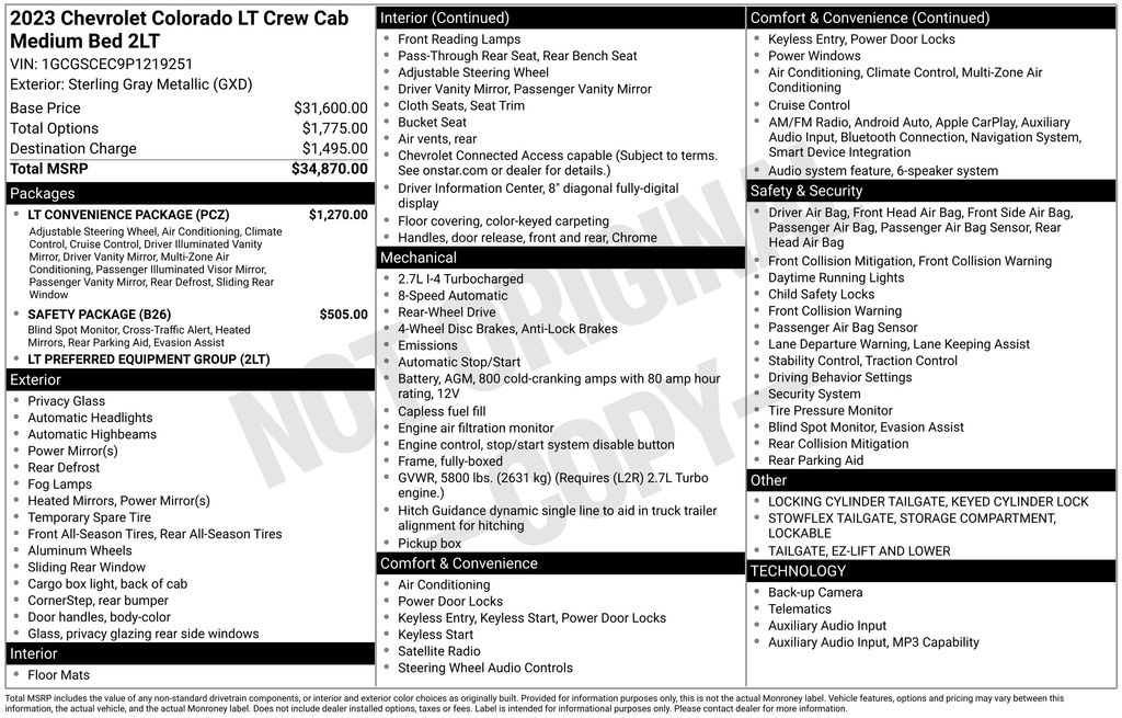 Certified Used 2023 Gray Chevrolet LT image 7