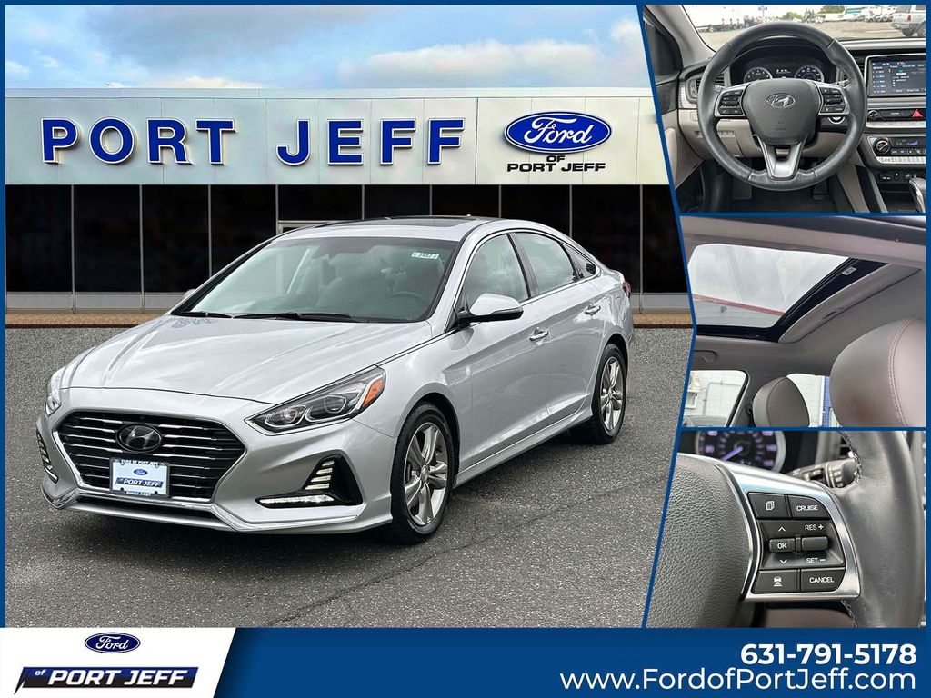 Silver 2018 Hyundai Sonata Sedan Front-Wheel Drive 6-Speed Automatic