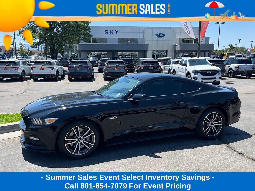 Shadow Black 2017 Ford Mustang Coupe Rear-Wheel Drive 6-Speed Manual