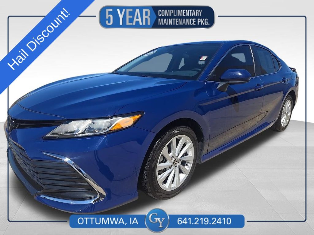 Blue 2024 Toyota Camry LE FWD Sedan Front-Wheel Drive 8-Speed Automatic