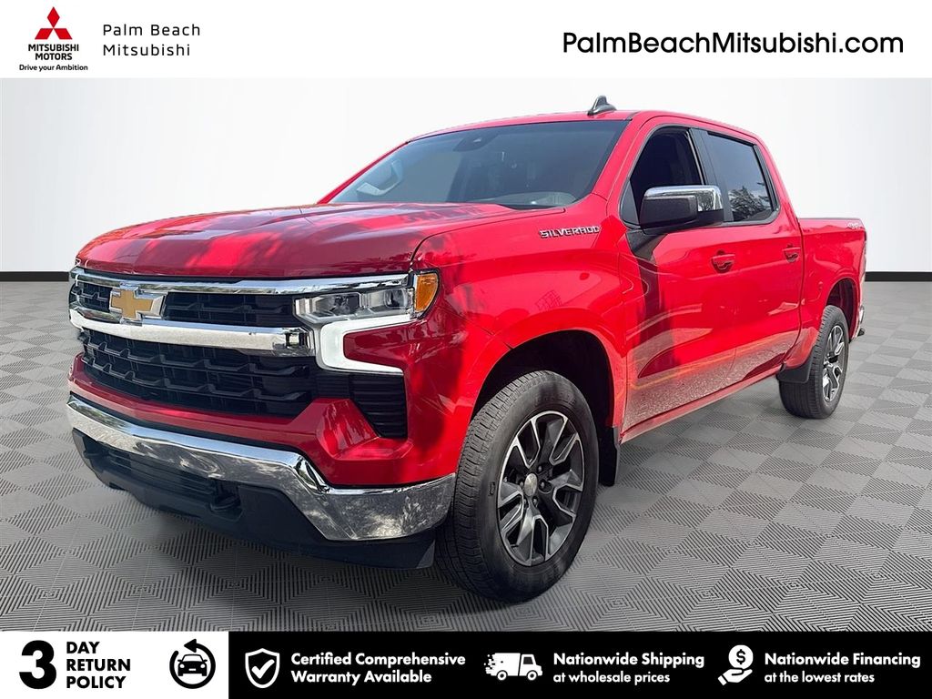 Red 2023 Chevrolet Silverado 1500 Pickup Truck Four-Wheel Drive 8-Speed Automatic