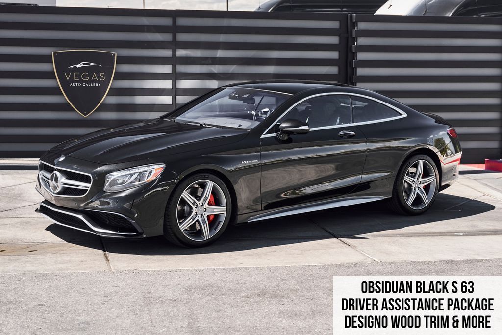 Obsidian Black Metallic 2016 Mercedes-Benz S-Class S 63 AMG Sedan All-Wheel Drive 7-Speed Automatic
