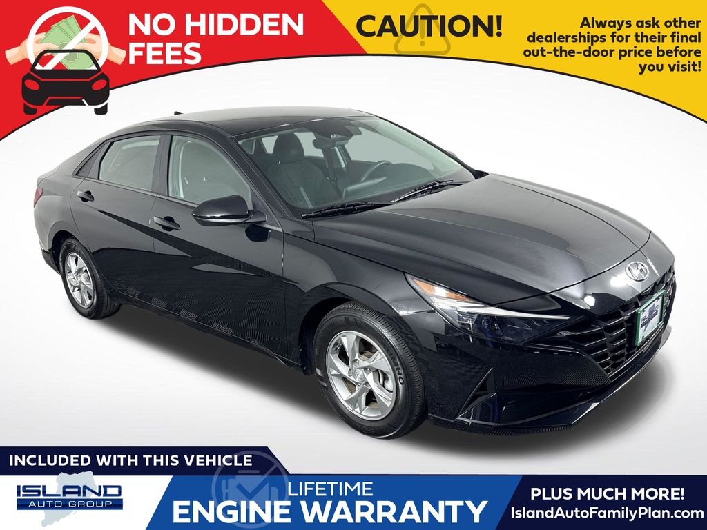 Phantom Black 2023 Hyundai Elantra Sedan Front-Wheel Drive Continuously Variable Transmission