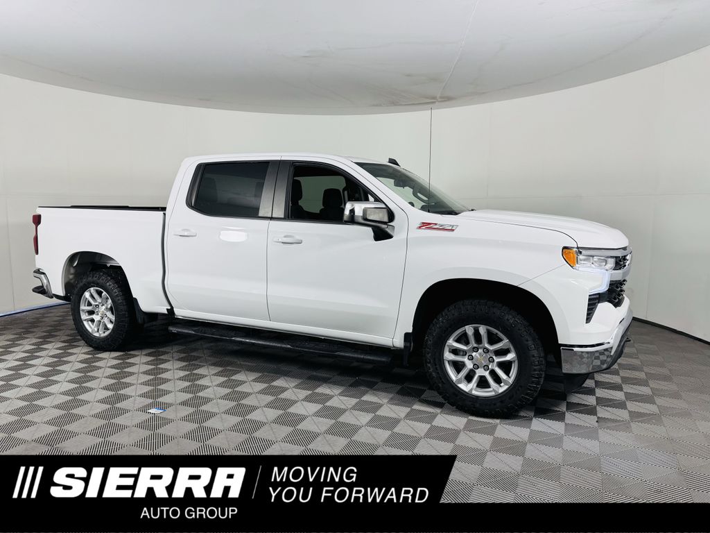 Summit White 2023 Chevrolet Silverado 1500 Pickup Truck Four-Wheel Drive Automatic