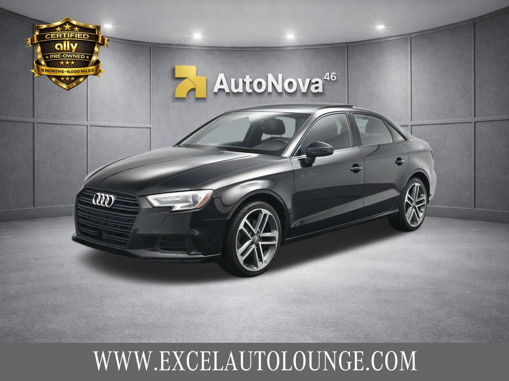 Black Metallic 2020 Audi A3 Sedan Front-Wheel Drive 7-Speed Automatic