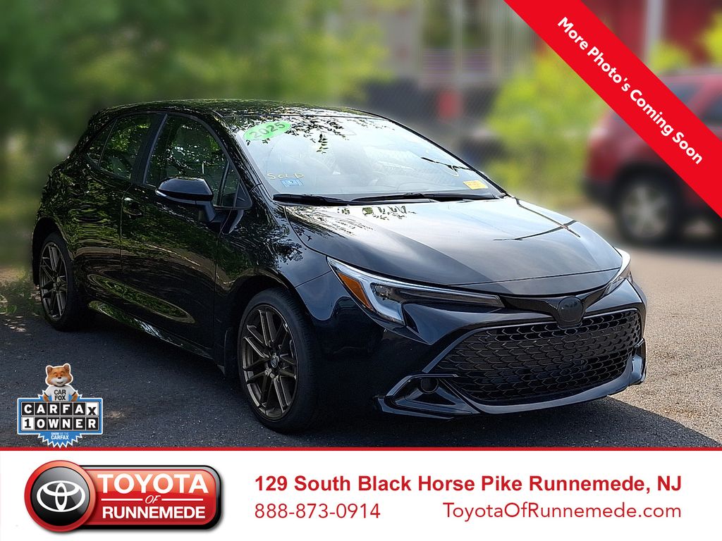 Midnight Black Metallic 2025 Toyota Corolla Hatchback Hatchback Front-Wheel Drive Continuously Variable Transmission