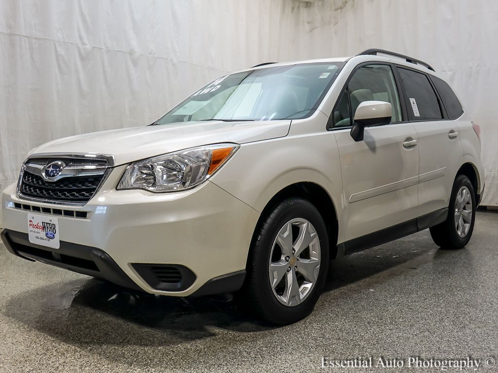 Satin White Pearl 2014 Subaru Forester 2.5i Premium SUV / Crossover All-Wheel Drive Continuously Variable Transmission