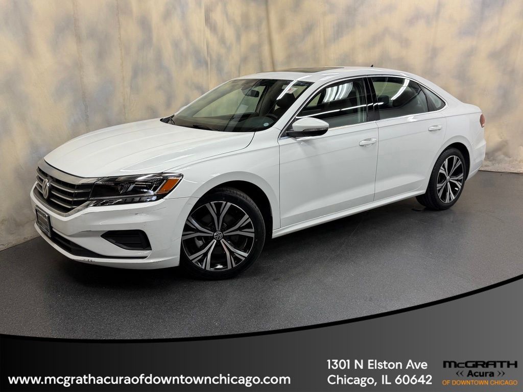 White 2021 Volkswagen Passat Sedan Front-Wheel Drive 6-Speed Automatic