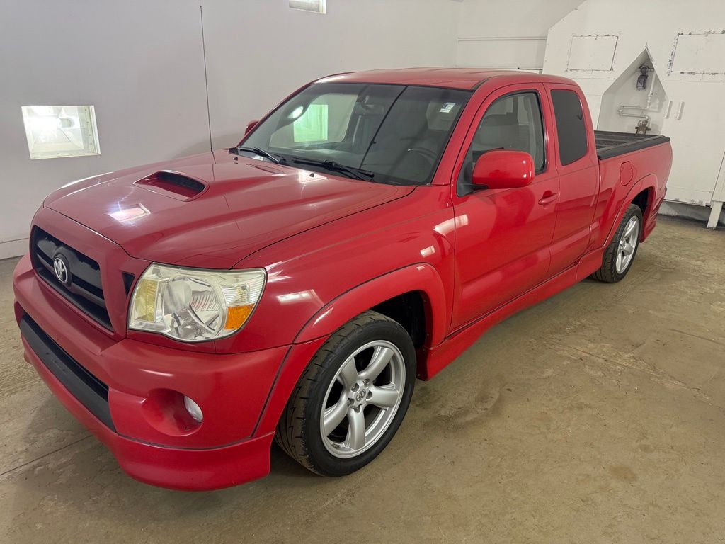 Red 2007 Toyota Tacoma Pickup Truck Rear-Wheel Drive 6-Speed Manual Overdrive