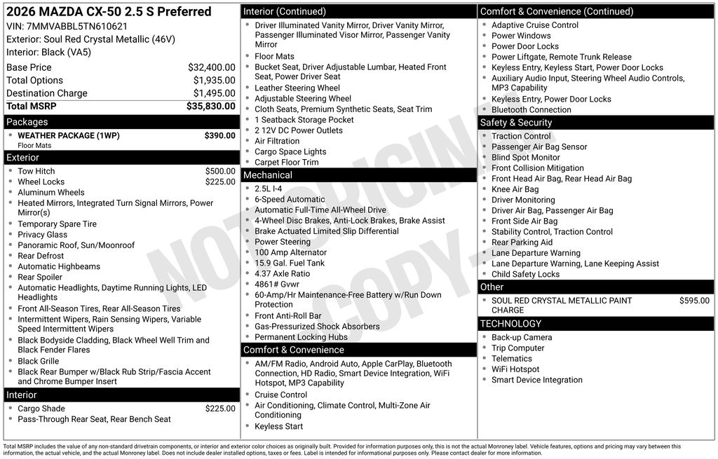 2026 Mazda CX-50 2.5 S Preferred's photo