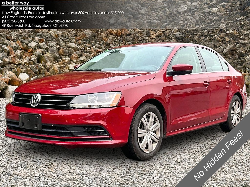 Cardinal Red Metallic 2017 Volkswagen Jetta Sedan Front-Wheel Drive 6-Speed Automatic