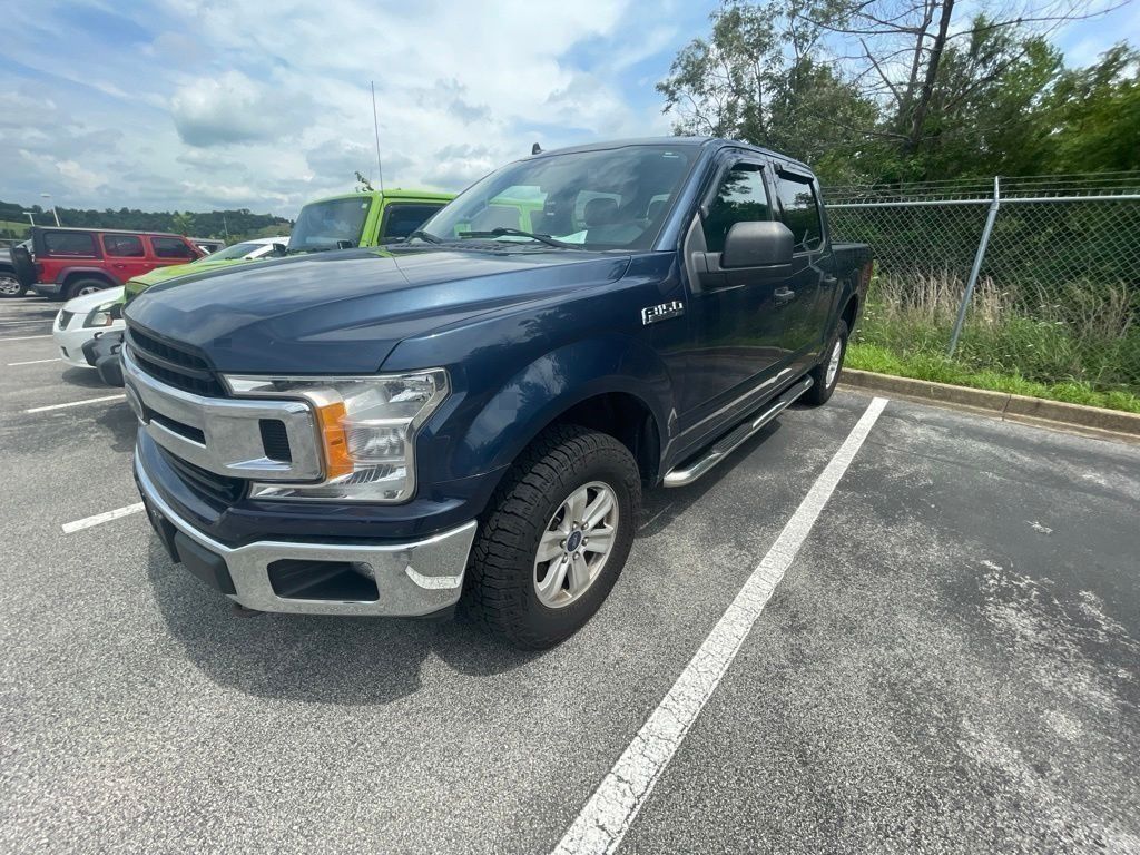 Blue 2019 Ford F-150 Pickup Truck Four-Wheel Drive Automatic