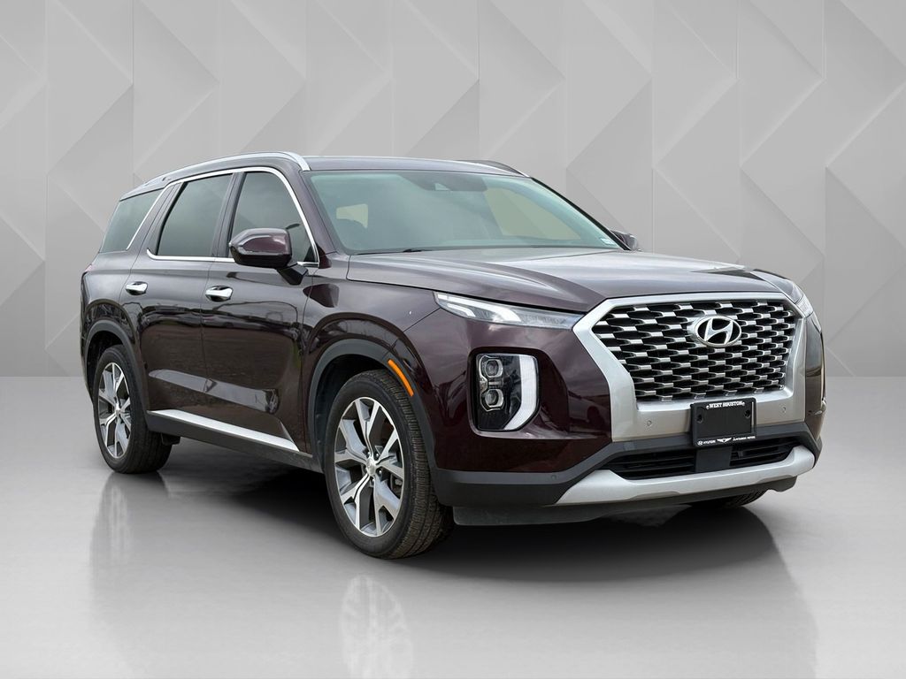 2021 Hyundai Palisade SEL Red at DeMontrond Gulf Freeway