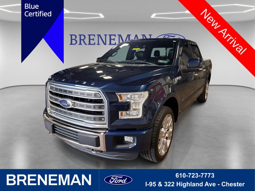 Blue 2016 Ford F-150 Pickup Truck Four-Wheel Drive 6-Speed Automatic