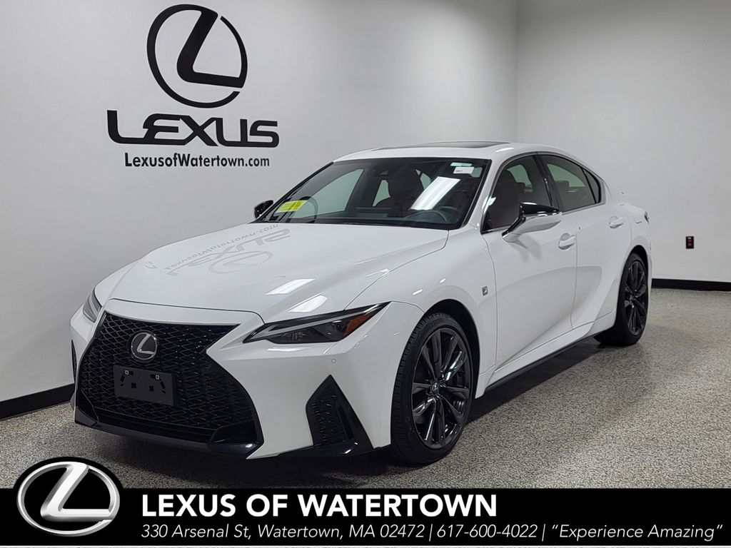 Ultra White 2024 Lexus IS Sedan All-Wheel Drive 6-Speed Automatic