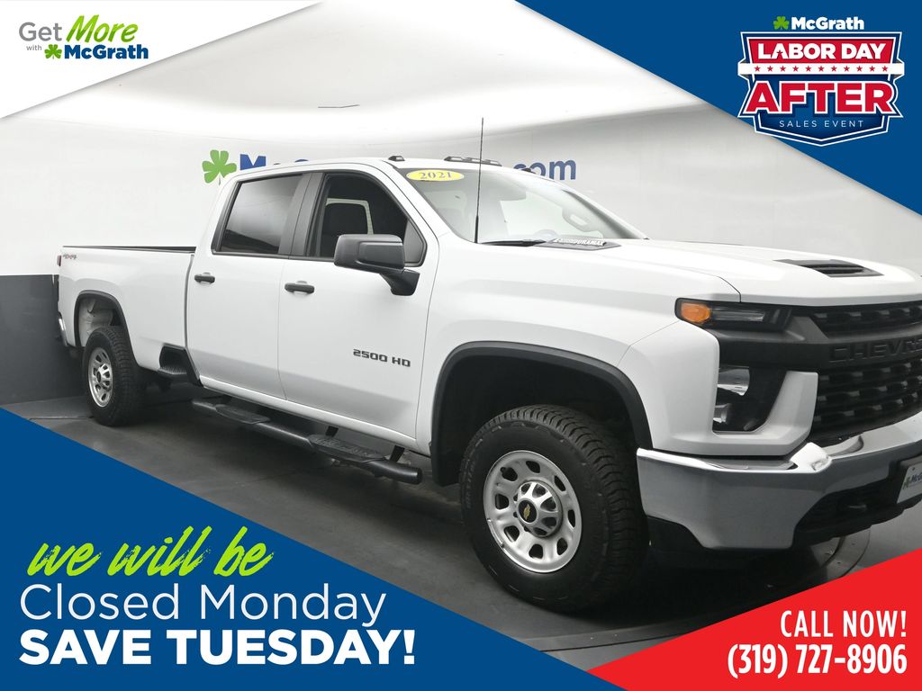Summit White 2021 Chevrolet Silverado 2500HD Pickup Truck Four-Wheel Drive Automatic