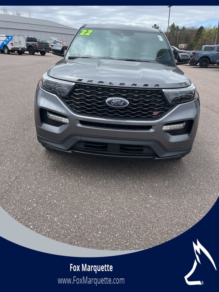Carbonized Gray Metallic 2022 Ford Explorer SUV / Crossover All-Wheel Drive Automatic