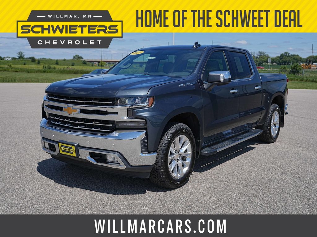 Shadow Gray Metallic 2020 Chevrolet Silverado 1500 Pickup Truck Four-Wheel Drive 8-Speed Automatic