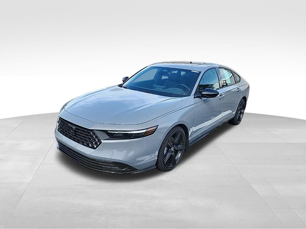 Urban Gray 2023 Honda Accord Hybrid Sedan Front-Wheel Drive Continuously Variable Transmission