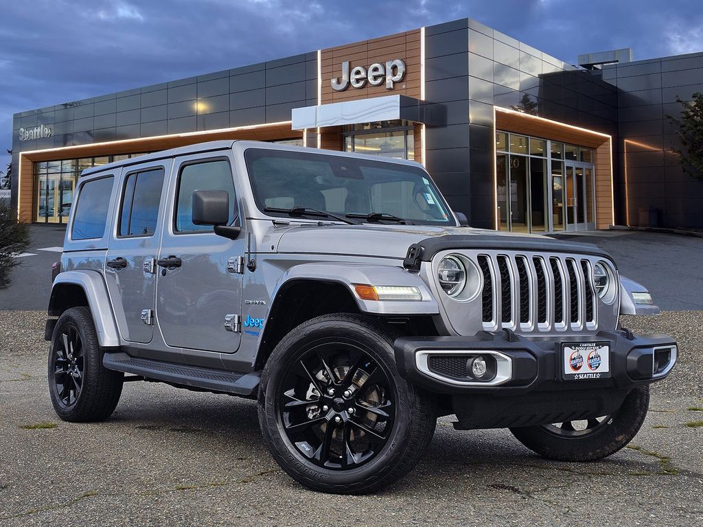 Billet Silver Metallic Clearcoat 2021 Jeep Wrangler 4xe Sahara 4WD SUV / Crossover Four-Wheel Drive 8-Speed Automatic