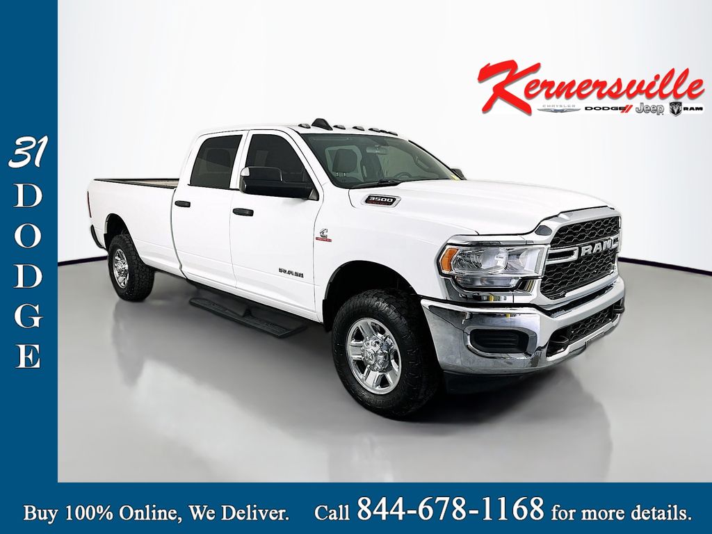 Bright White Clearcoat 2022 RAM 3500 Pickup Truck Four-Wheel Drive Automatic
