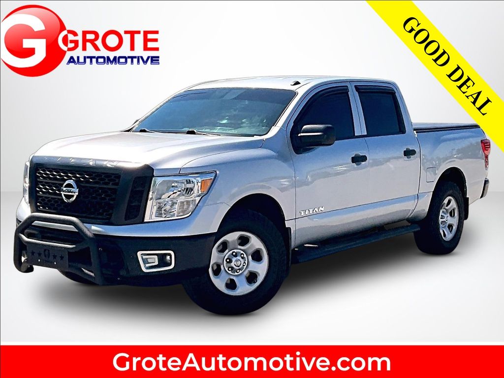 Brilliant Silver Metallic 2019 Nissan Titan Pickup Truck Four-Wheel Drive 7-Speed Automatic
