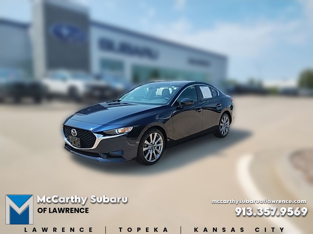 Crystal Blue 2022 Mazda MAZDA3 Sedan Front-Wheel Drive 6-Speed Automatic