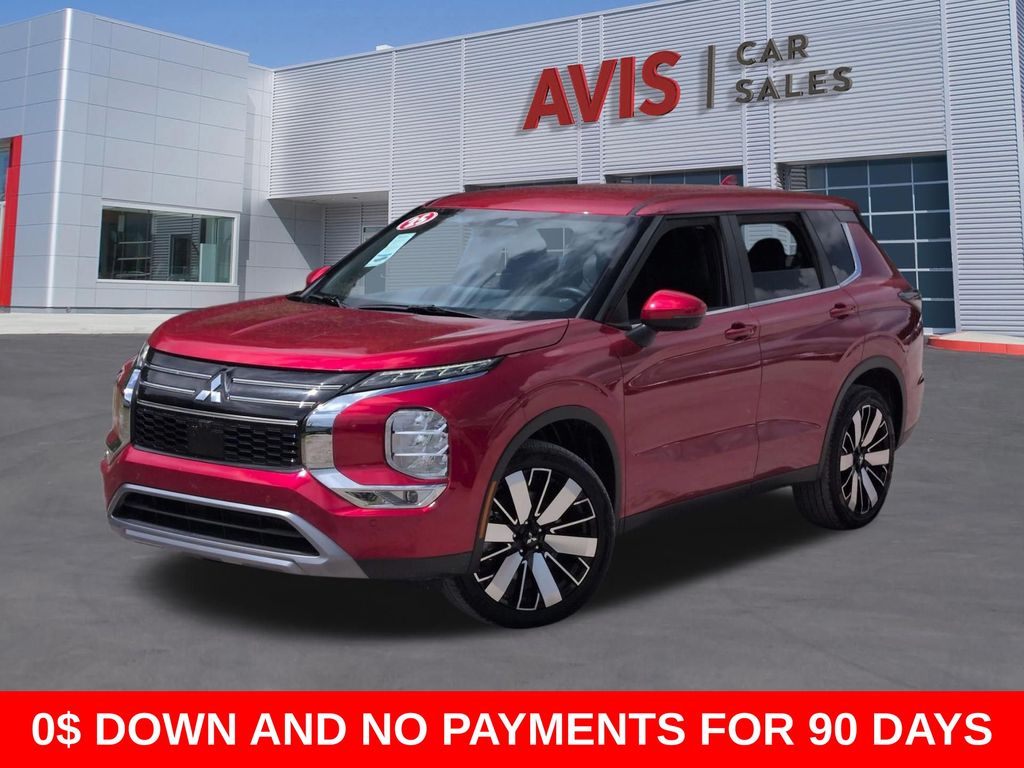 Red Metallic 2025 Mitsubishi Outlander SE FWD SUV / Crossover Front-Wheel Drive Continuously Variable Transmission