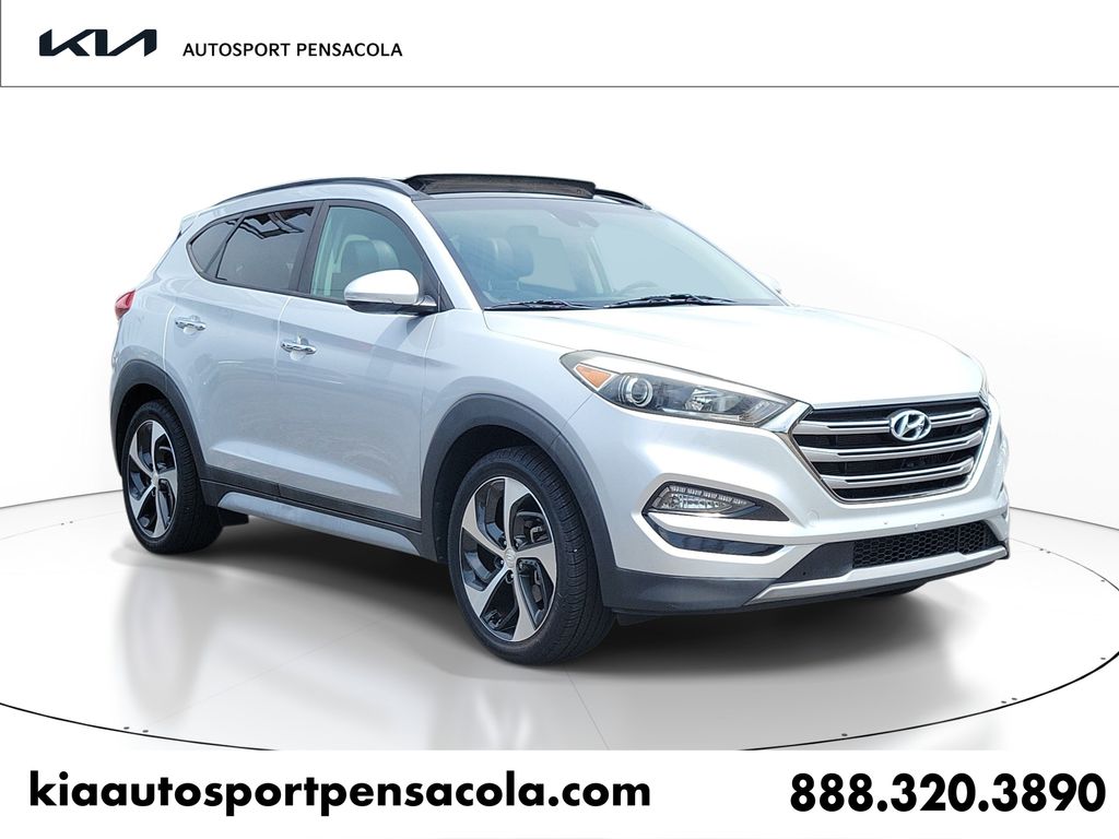 Molten Silver 2018 Hyundai Tucson SUV / Crossover All-Wheel Drive 7-Speed Automatic