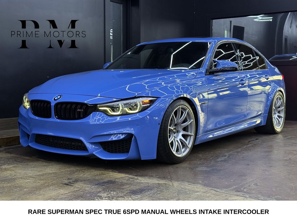 Yas Marina Blue Metallic 2018 BMW M3 Sedan Rear-Wheel Drive 6-Speed Manual