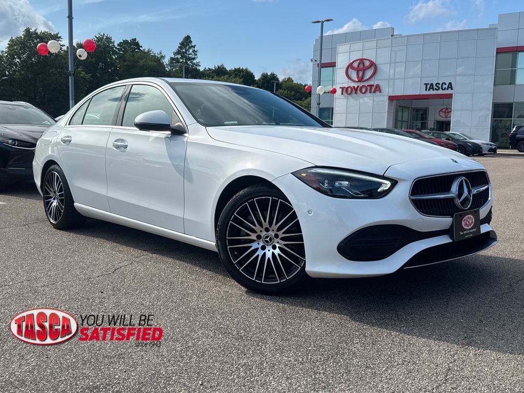 Polar White 2024 Mercedes-Benz C-Class Sedan All-Wheel Drive 9-Speed Automatic