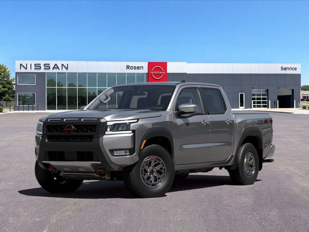Gray (Gun Metallic) 2026 Nissan Frontier Pickup Truck Four-Wheel Drive 9-Speed Automatic Overdrive